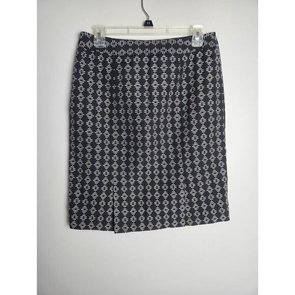 Etcetera Pencil Skirt sz 6 Aztec Geometric pattern Careerwear professional - Picture 3 of 9